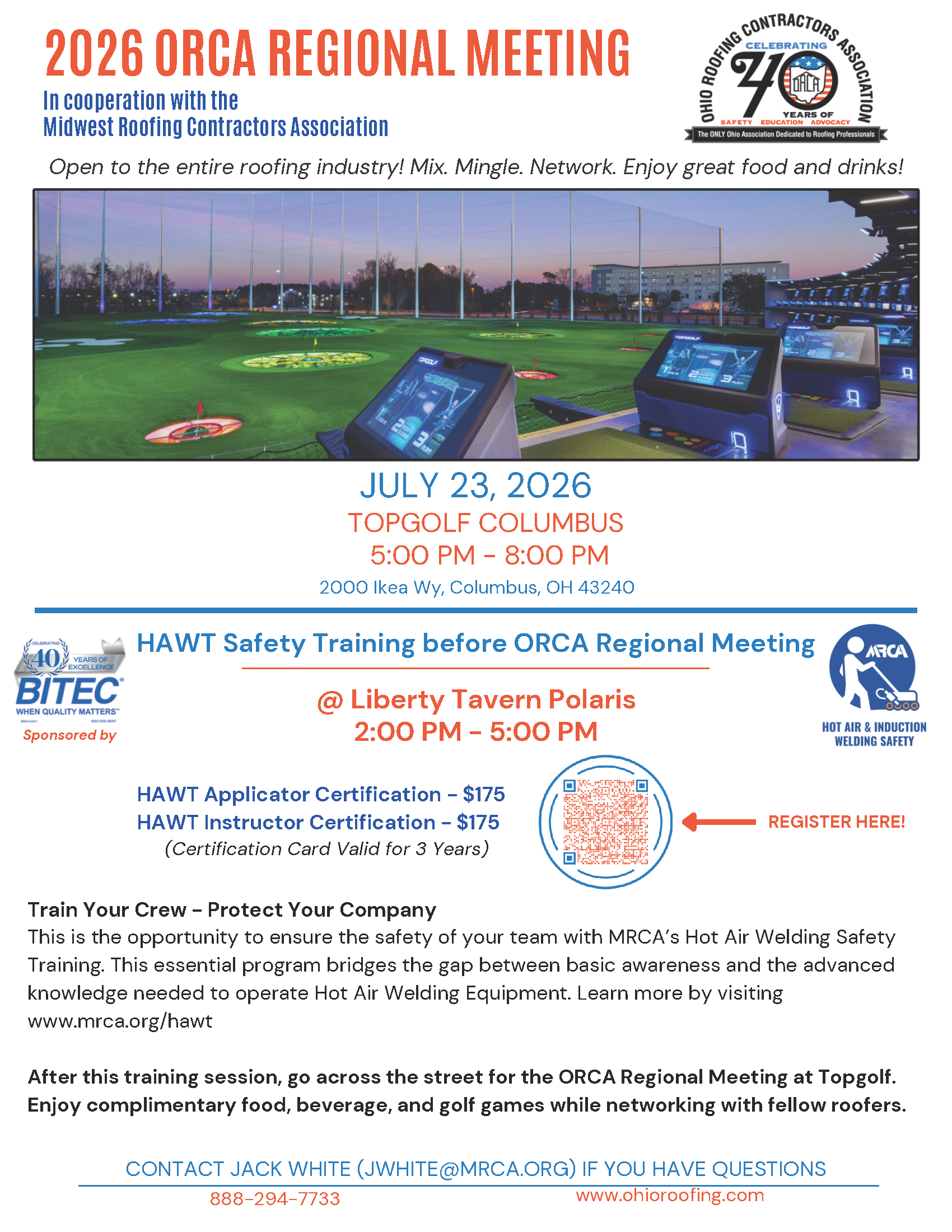 Columbus Orca Meeting Hawt Flyer